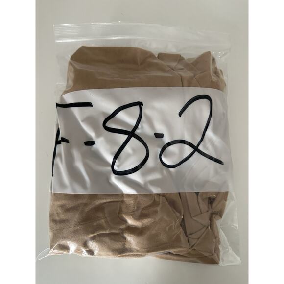 David Warren Womens Dress Size 12 Brown Suede Half Button Up Collared Vintage - Picture 15 of 15